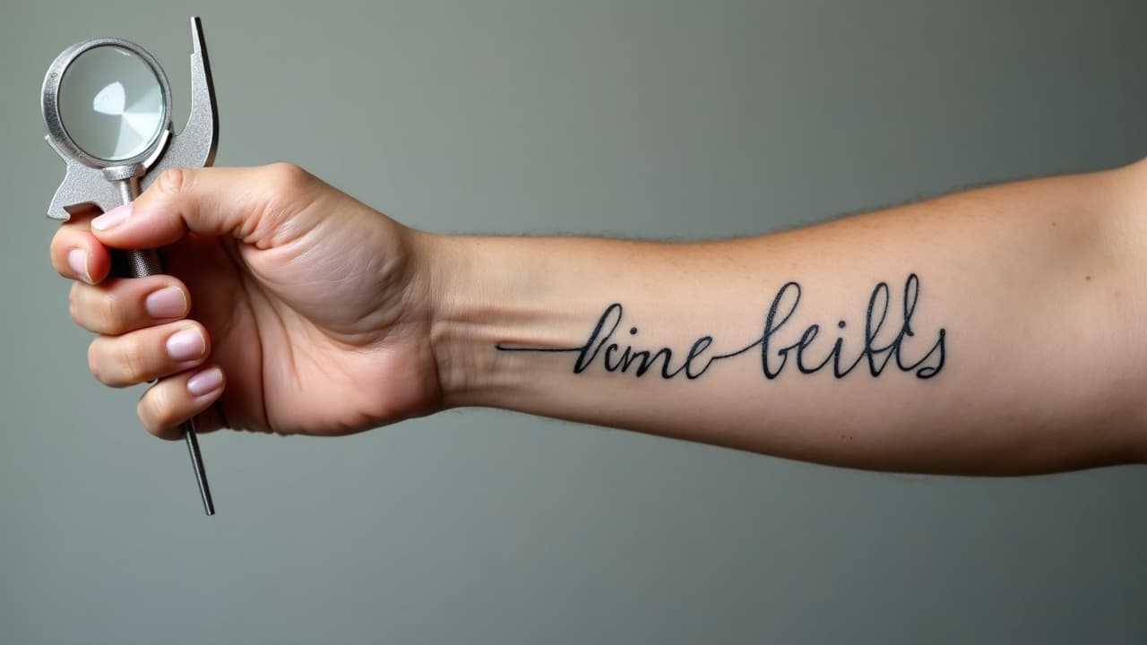 Minimum Font Size for Tattoos, Script Fonts, Line Weight